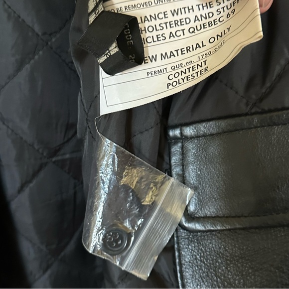 Stunning Oversized Vintage Boyfriend Black Leather Coat Jacket - Picture 12 of 12